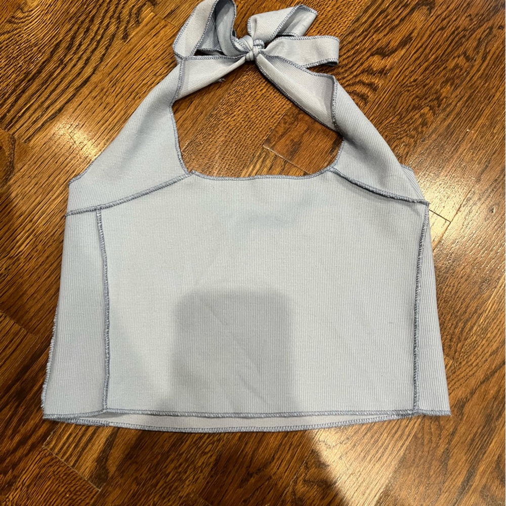 Cotton on halter tie tank top